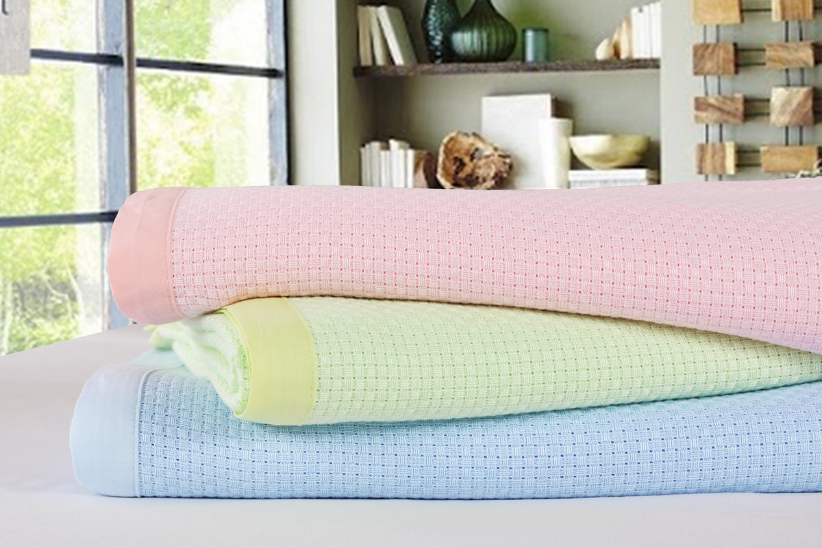 Bamboo blanket — folded stack